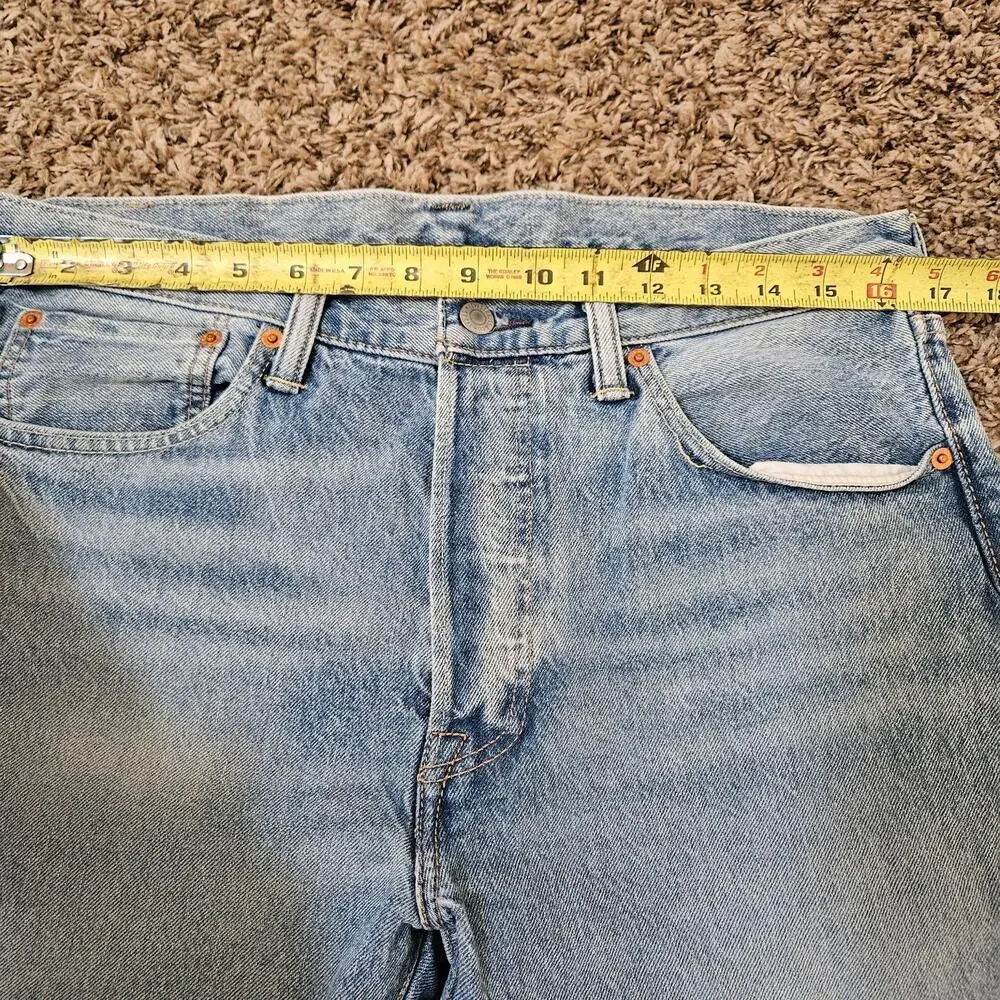 Levi's Men's 501 Straight-Fit Button Fly Stretch Jeans 33x30